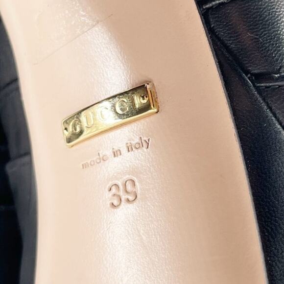 Gucci Black Malaga Kid Keyla Platform Ankle Strap Open Toe Sandal Heel EU 39 - Picture 13 of 15